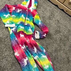 Unicorn Rainbow Hooded Onesie - 13+